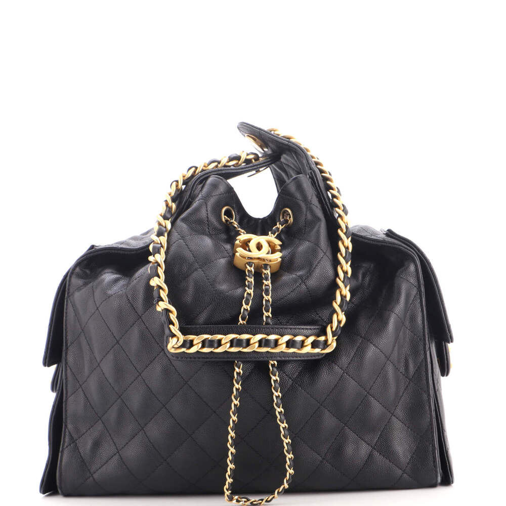 Chanel Medium 25 Hobo Bag Quilted Caviar